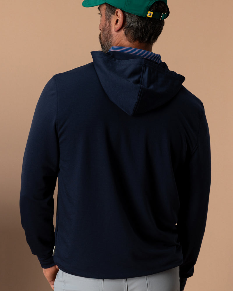 Dunmore Performance Hooded Pullover - Deep Navy