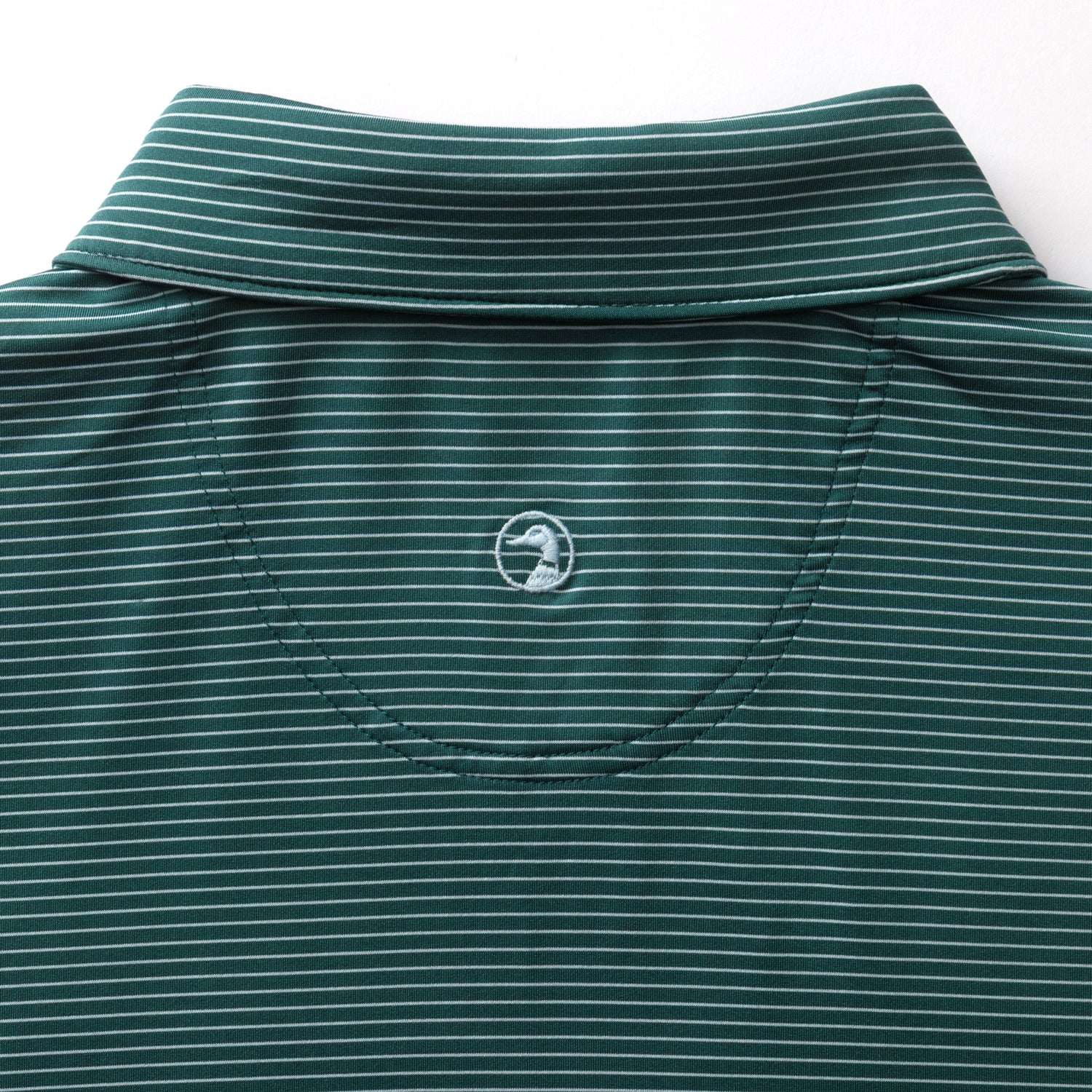 Long Drive Performance Polo - Whit Stripe - Midnight Teal