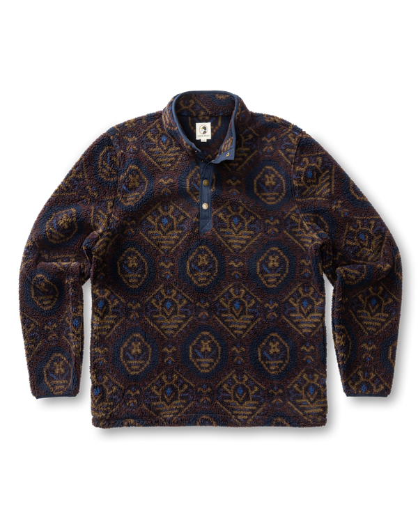 Pineview Fleece 1/4 Snap Pullover - Deep Navy