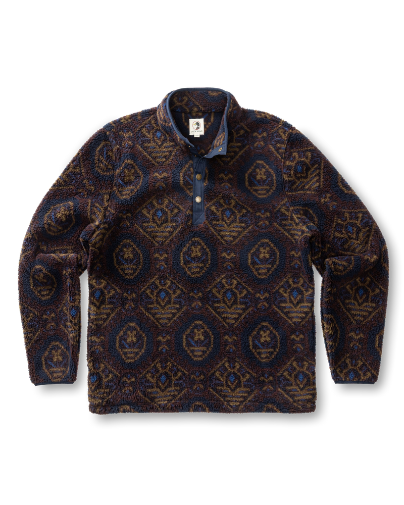 Pineview Fleece 1/4 Snap Pullover - Deep Navy