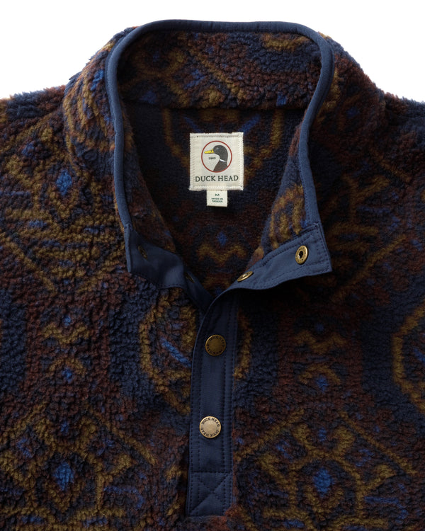 Pineview Fleece 1/4 Snap Pullover - Deep Navy
