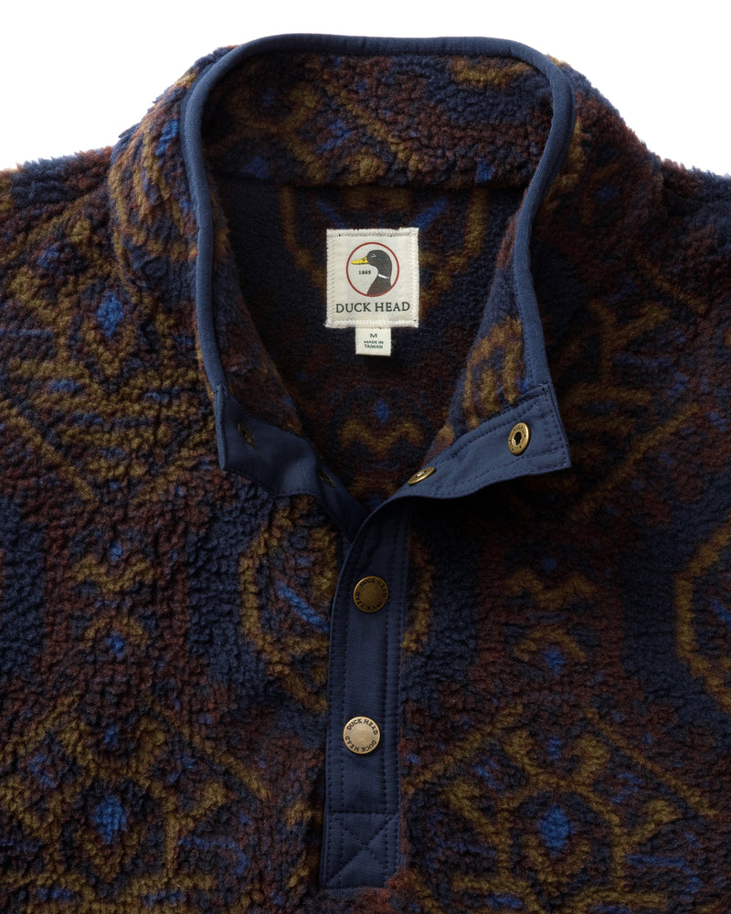 Pineview Fleece 1/4 Snap Pullover - Deep Navy