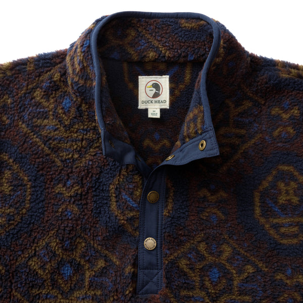 Pineview Fleece 1/4 Snap Pullover - Deep Navy