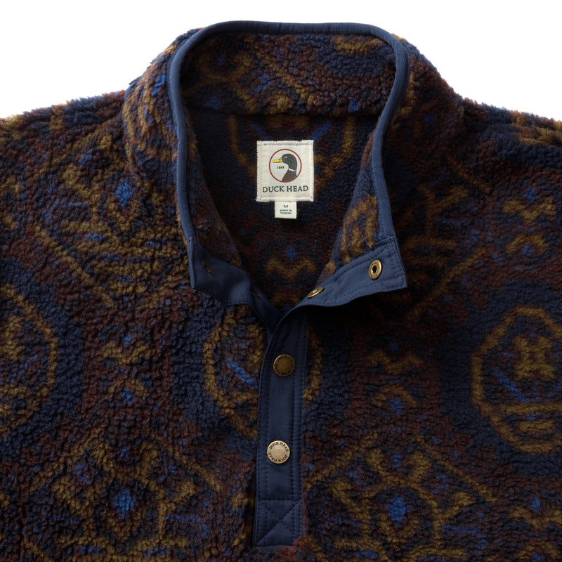 Pineview Fleece 1/4 Snap Pullover - Deep Navy
