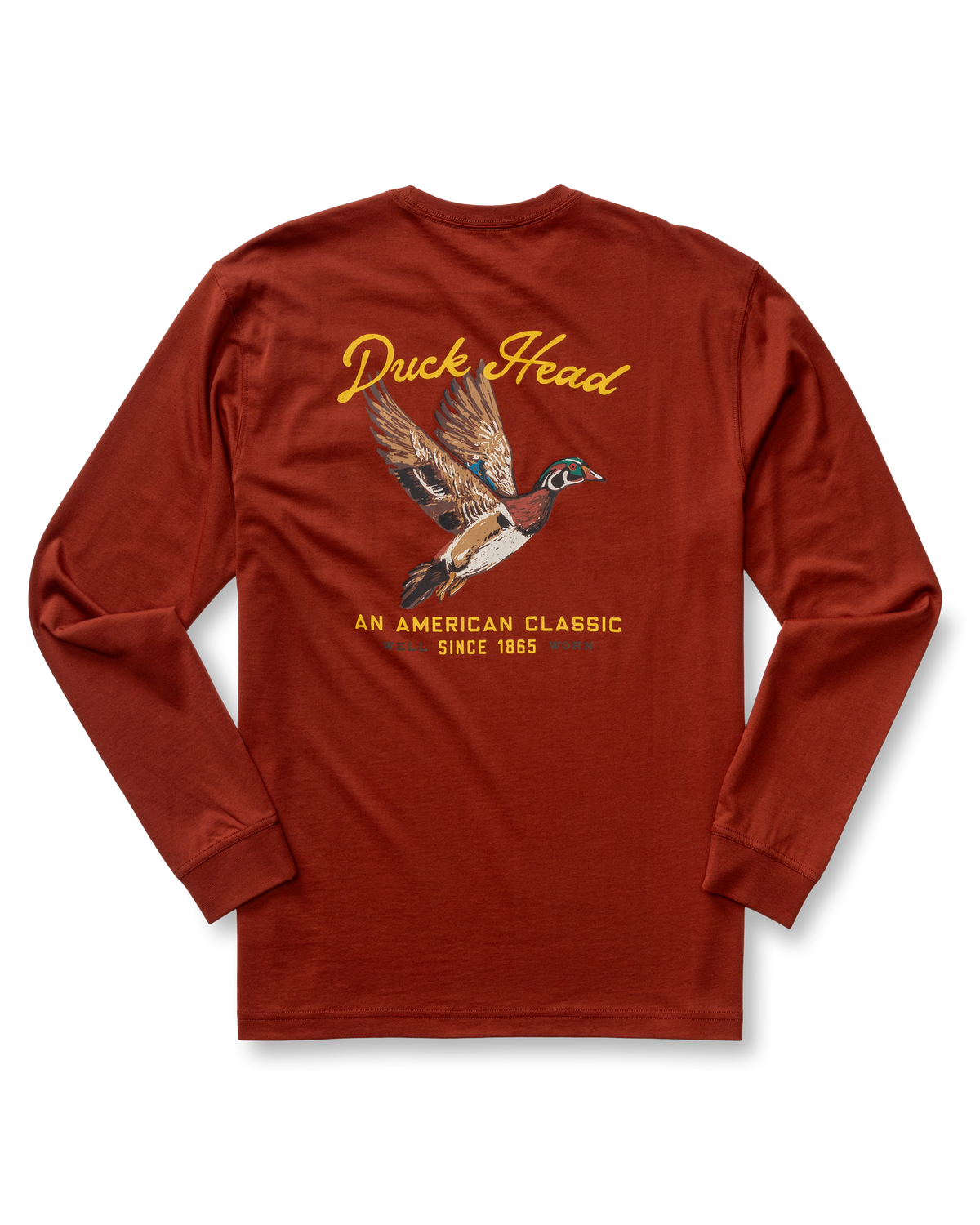 Flying Wood Duck T-Shirt - Brandy Brown