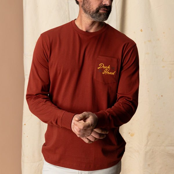 Flying Wood Duck T-Shirt - Brandy Brown