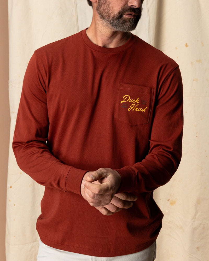 Flying Wood Duck T-Shirt - Brandy Brown