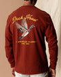 Flying Wood Duck T-Shirt - Brandy Brown