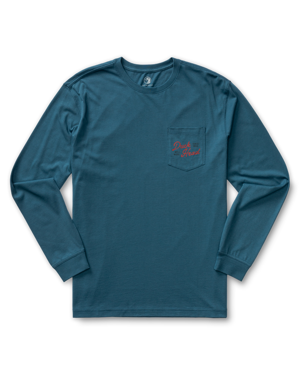 Flying Wood Duck T-Shirt - Stormy Teal