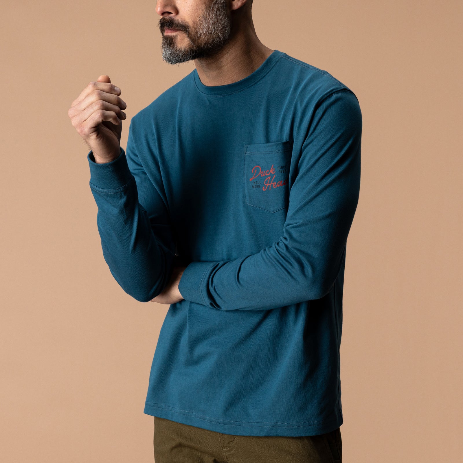 Flying Wood Duck T-Shirt - Stormy Teal