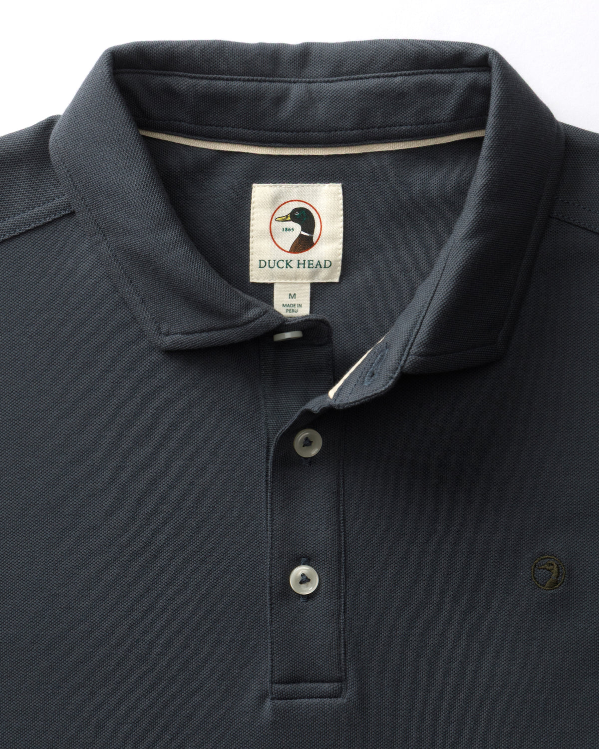 Hanover Pima Cotton Pique Polo - Washed Navy