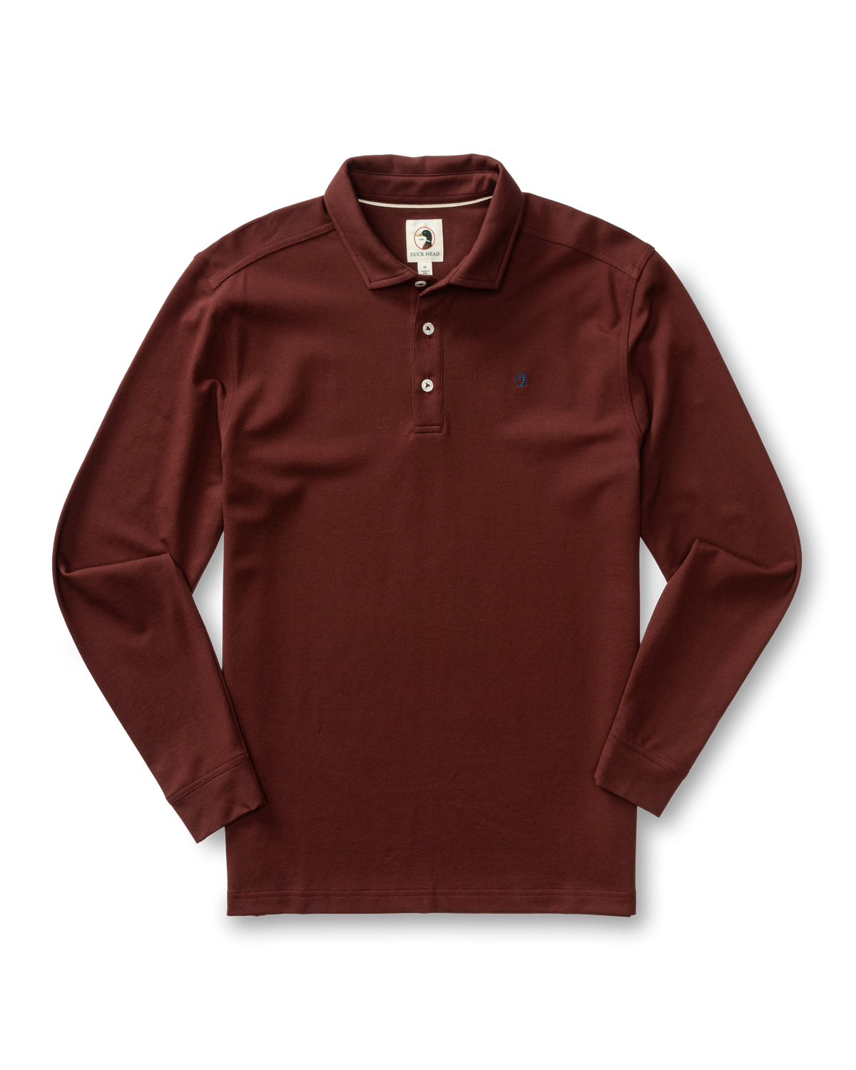 Hanover Pima Cotton Pique Polo - Burgundy Brown