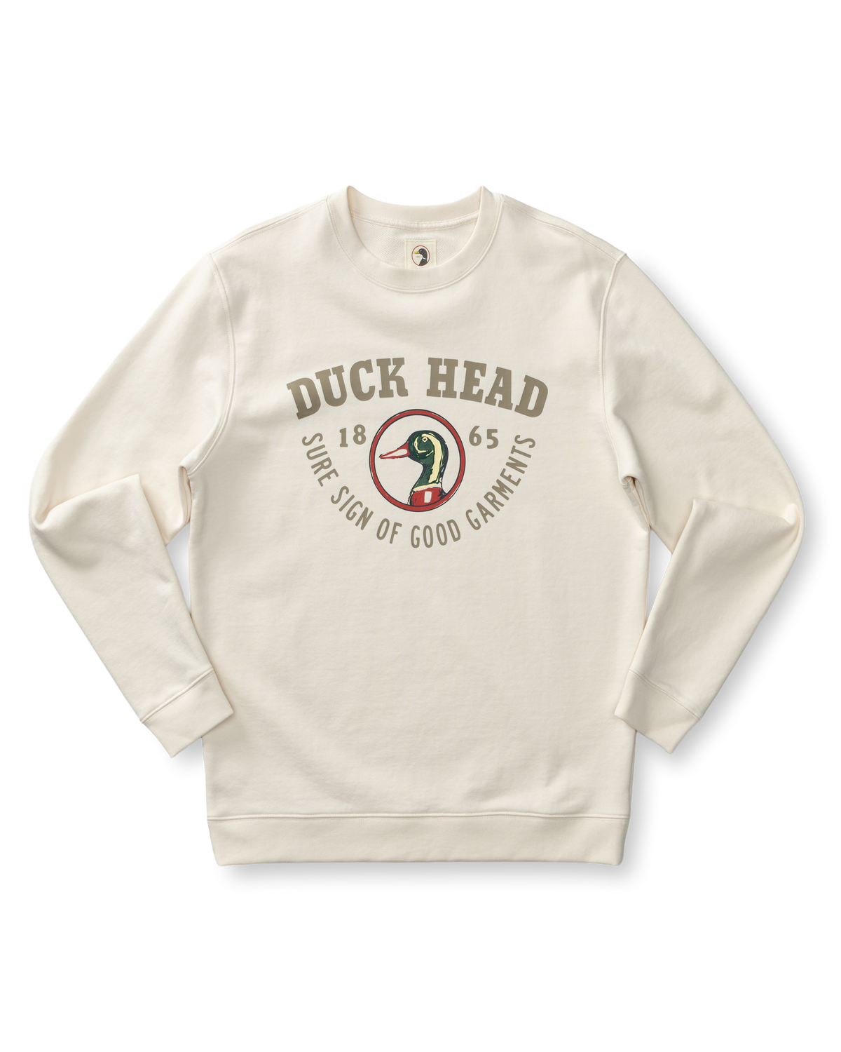 French Terry Crewneck Sweatshirt - Antique White