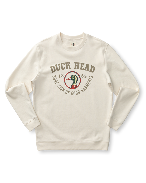 French Terry Crewneck Sweatshirt - Antique White