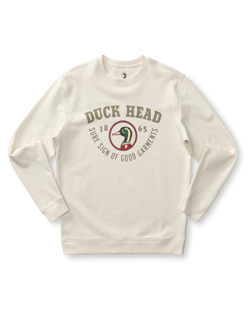 French Terry Crewneck Sweatshirt - Antique White