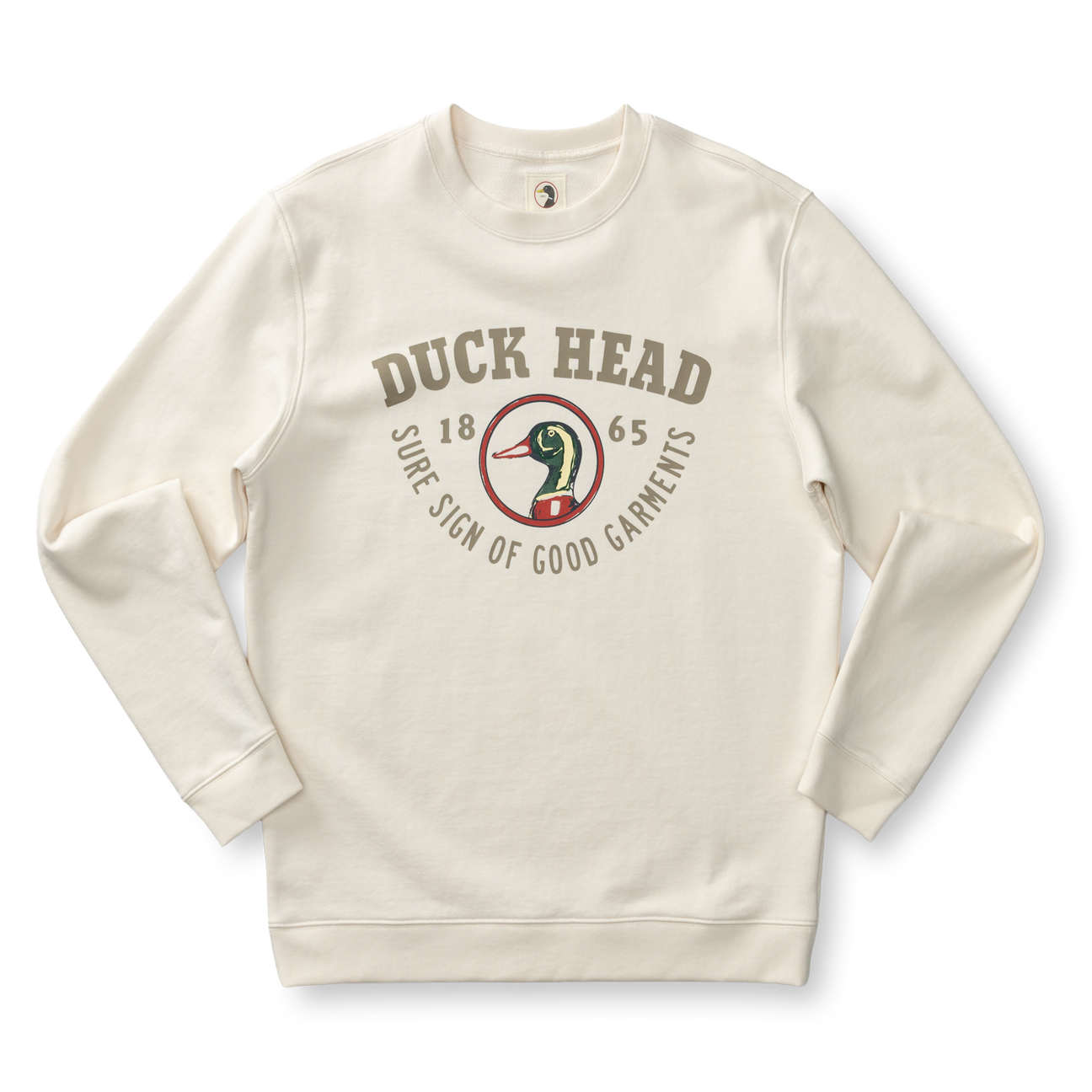 French Terry Crewneck Sweatshirt - Antique White