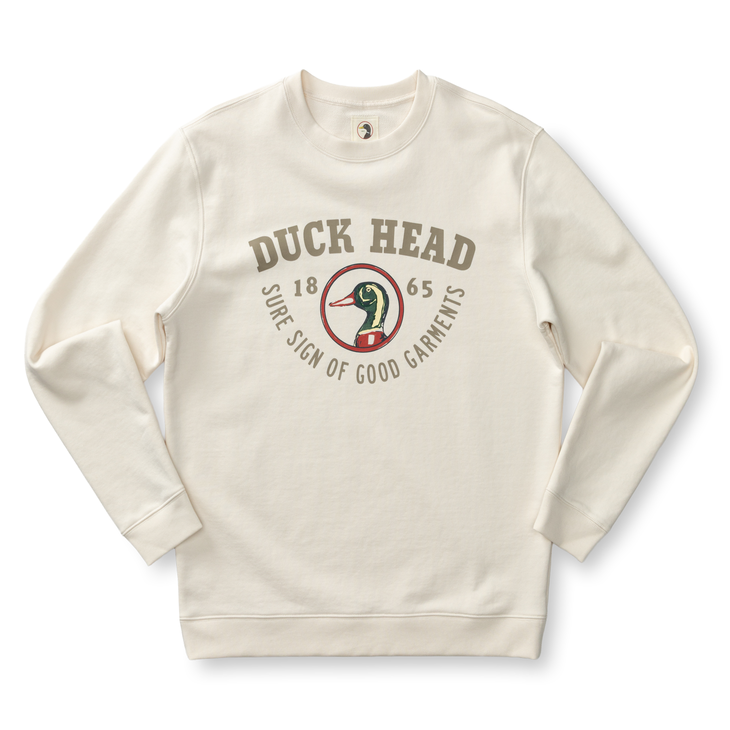 French Terry Crewneck Sweatshirt - Antique White