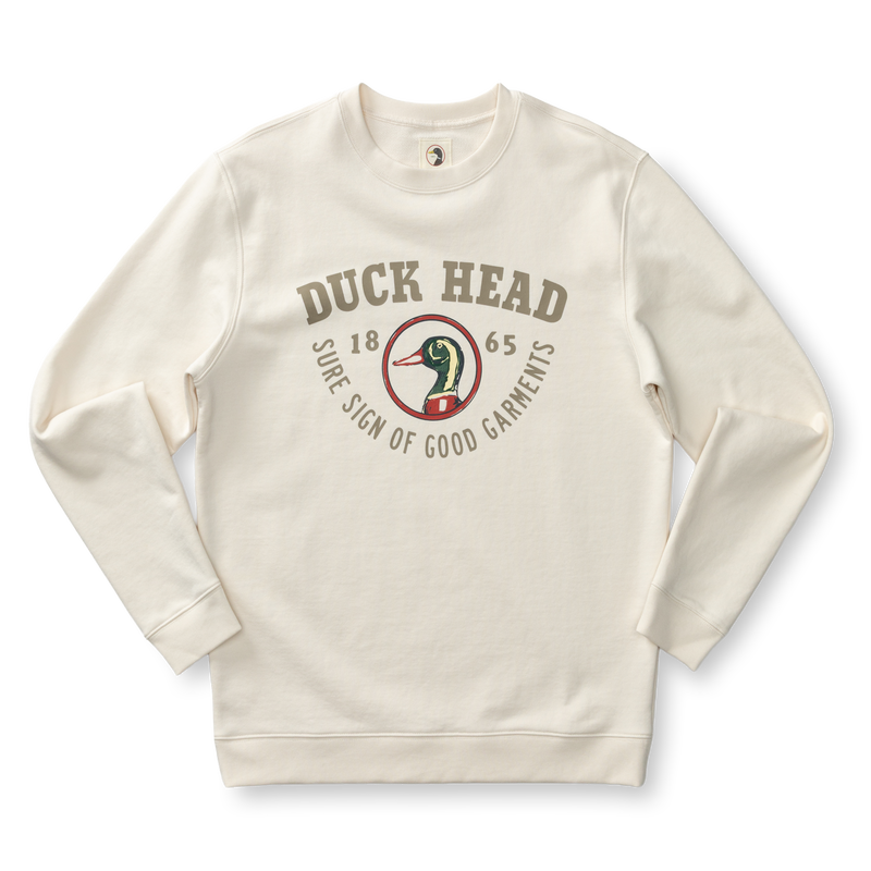 French Terry Crewneck Sweatshirt - Antique White