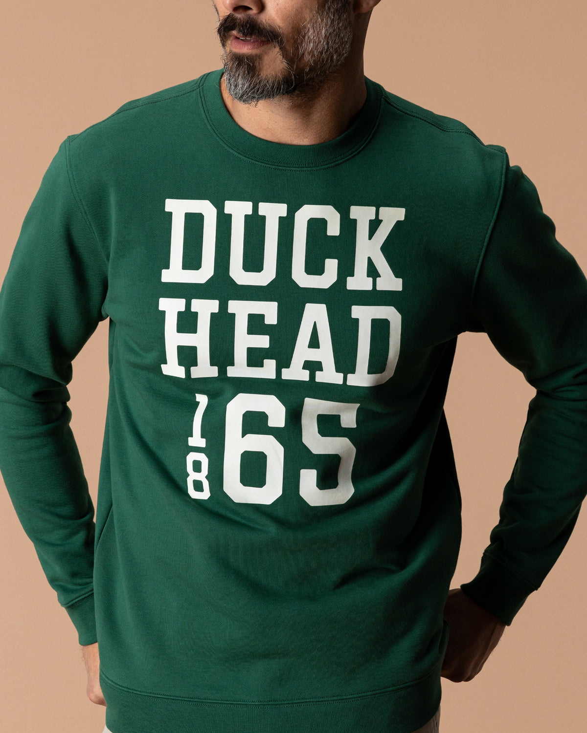 French Terry Crewneck Sweatshirt - Hunter Green
