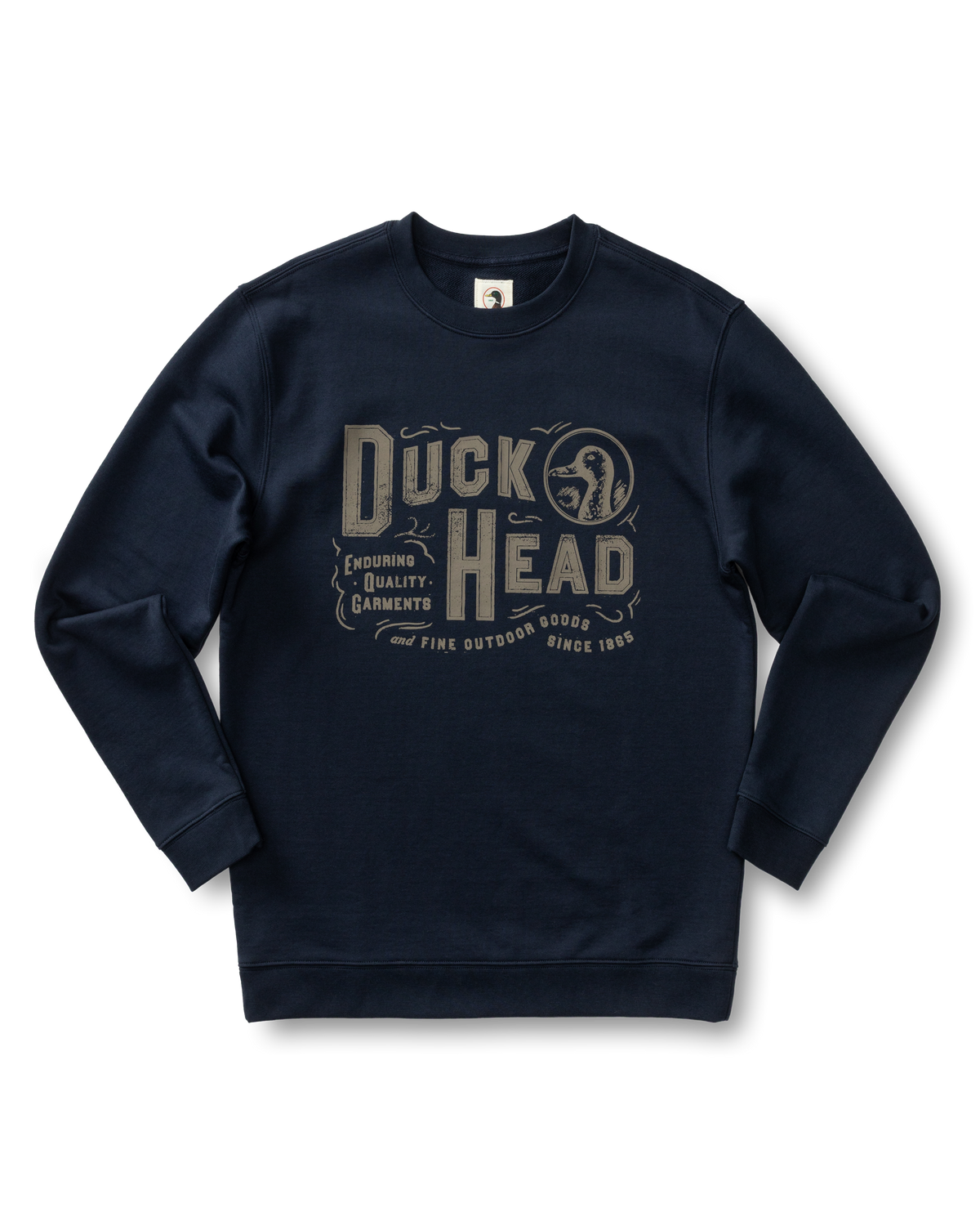 French Terry Crewneck Sweatshirt - Deep Navy