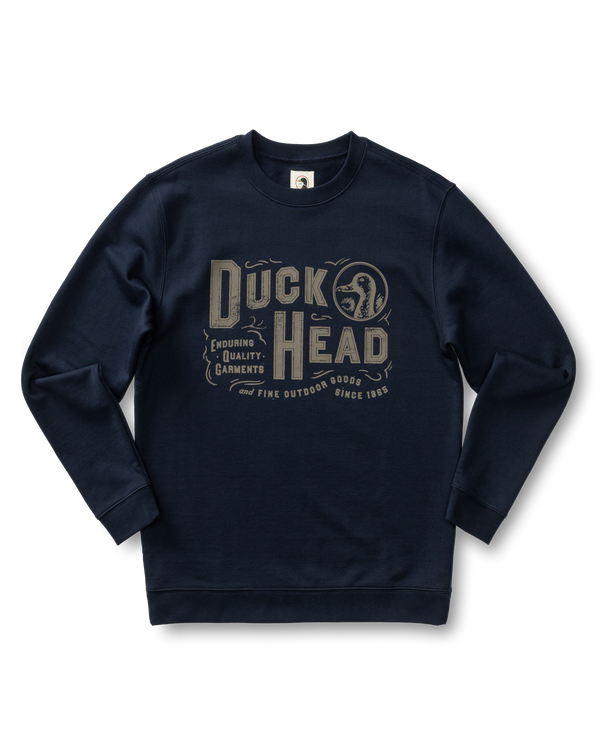 French Terry Crewneck Sweatshirt - Deep Navy