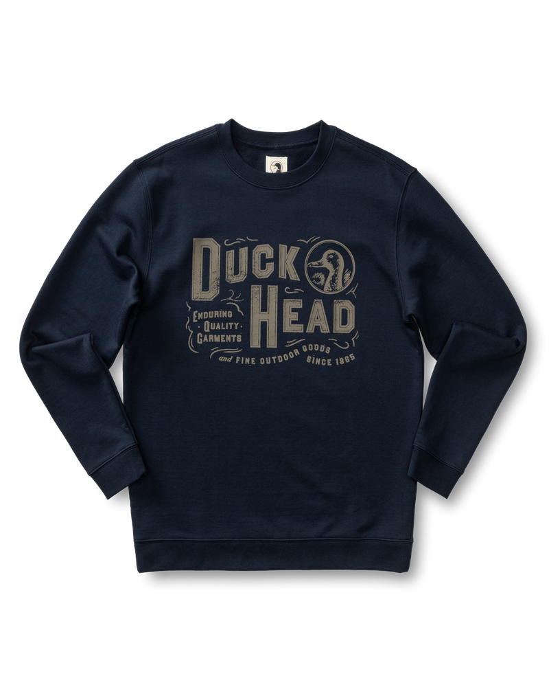 French Terry Crewneck Sweatshirt - Deep Navy