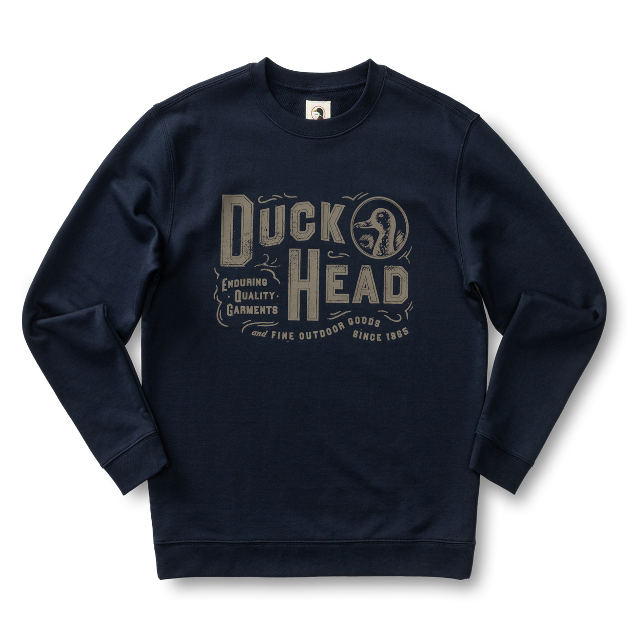 French Terry Crewneck Sweatshirt - Deep Navy