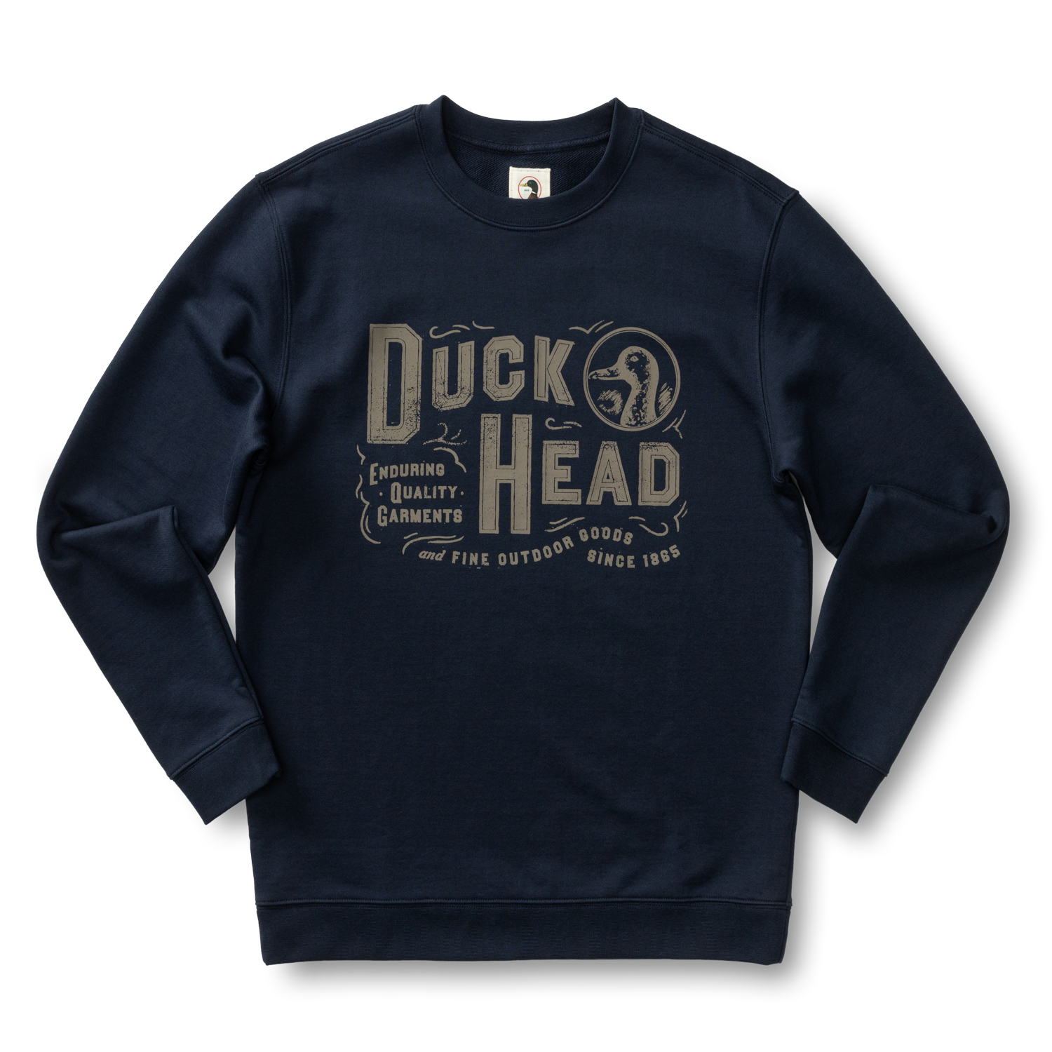 French Terry Crewneck Sweatshirt - Deep Navy