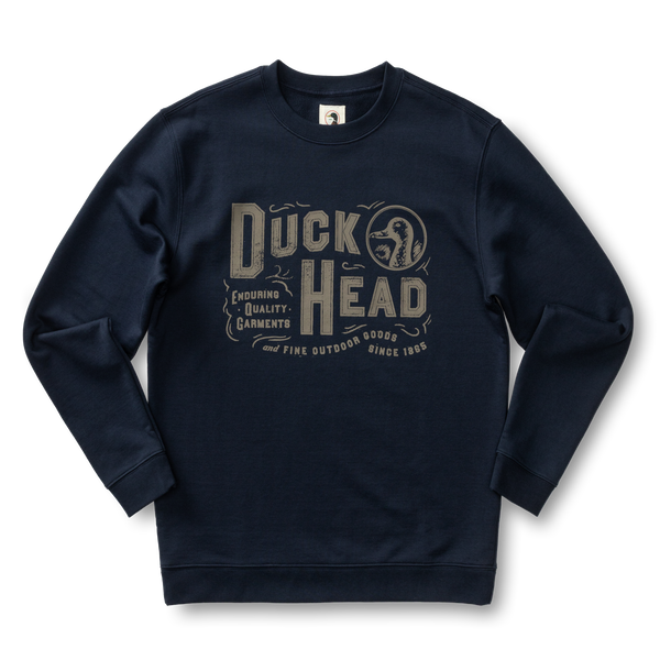 French Terry Crewneck Sweatshirt - Deep Navy