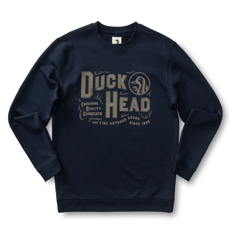 French Terry Crewneck Sweatshirt - Deep Navy