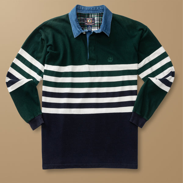 Multi-Striped Rugby Shirt L