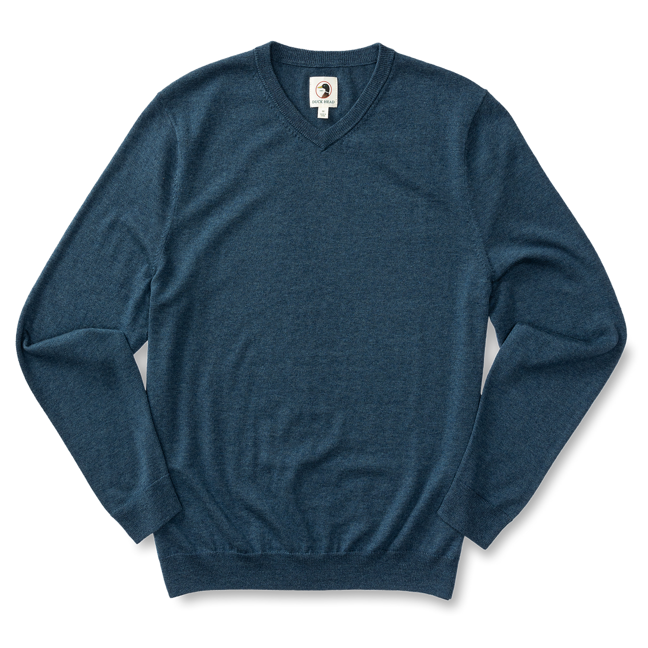 Buckley Merino V-Neck Sweater - Vintage Blue Heather