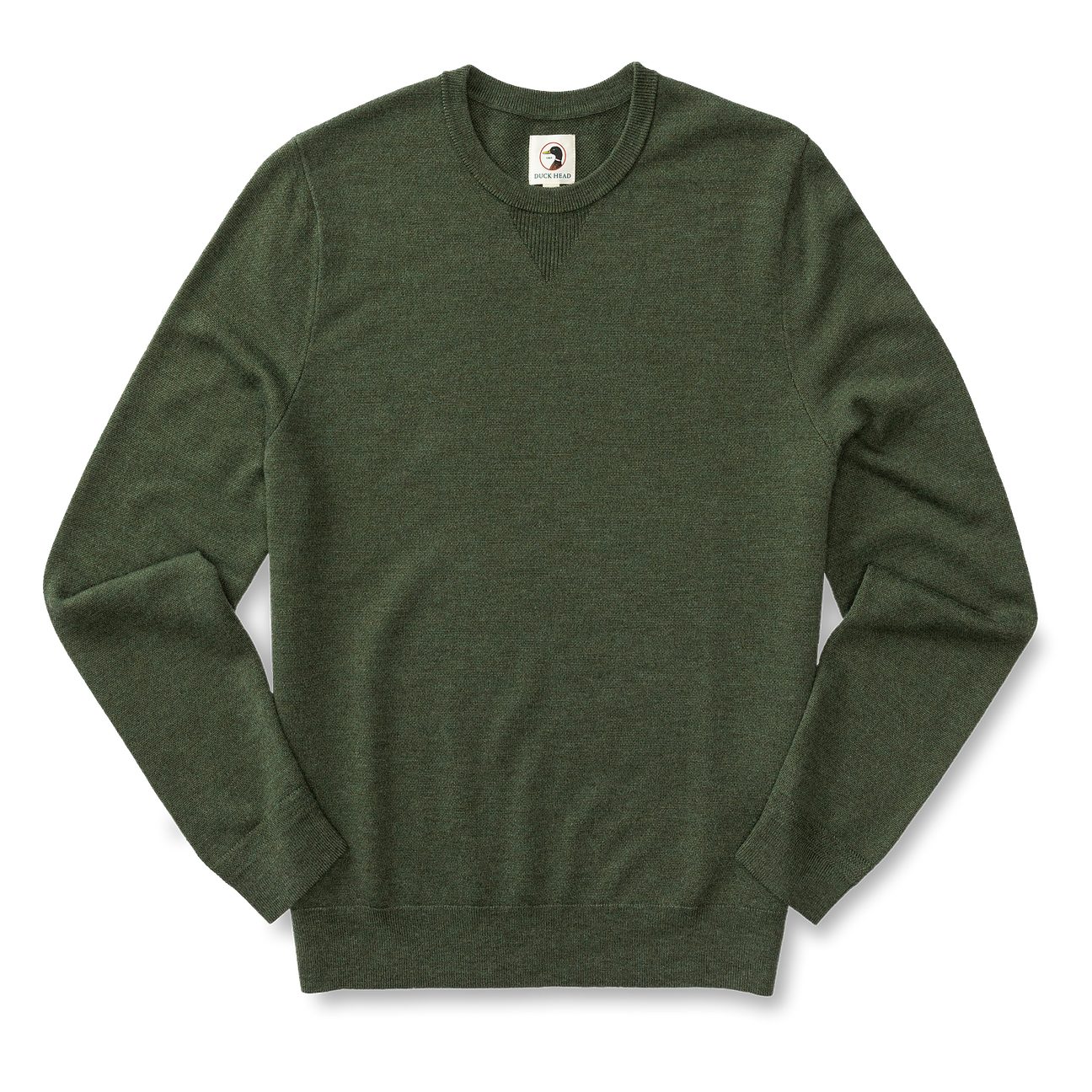 Henson Merino Crewneck Sweater - Pine Green Heather