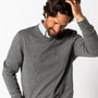 Buckley Merino V-Neck Sweater - Brushed Nickel