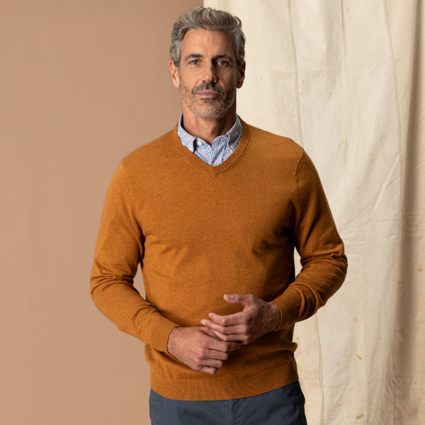 Buckley Merino Wool V-Neck Sweater