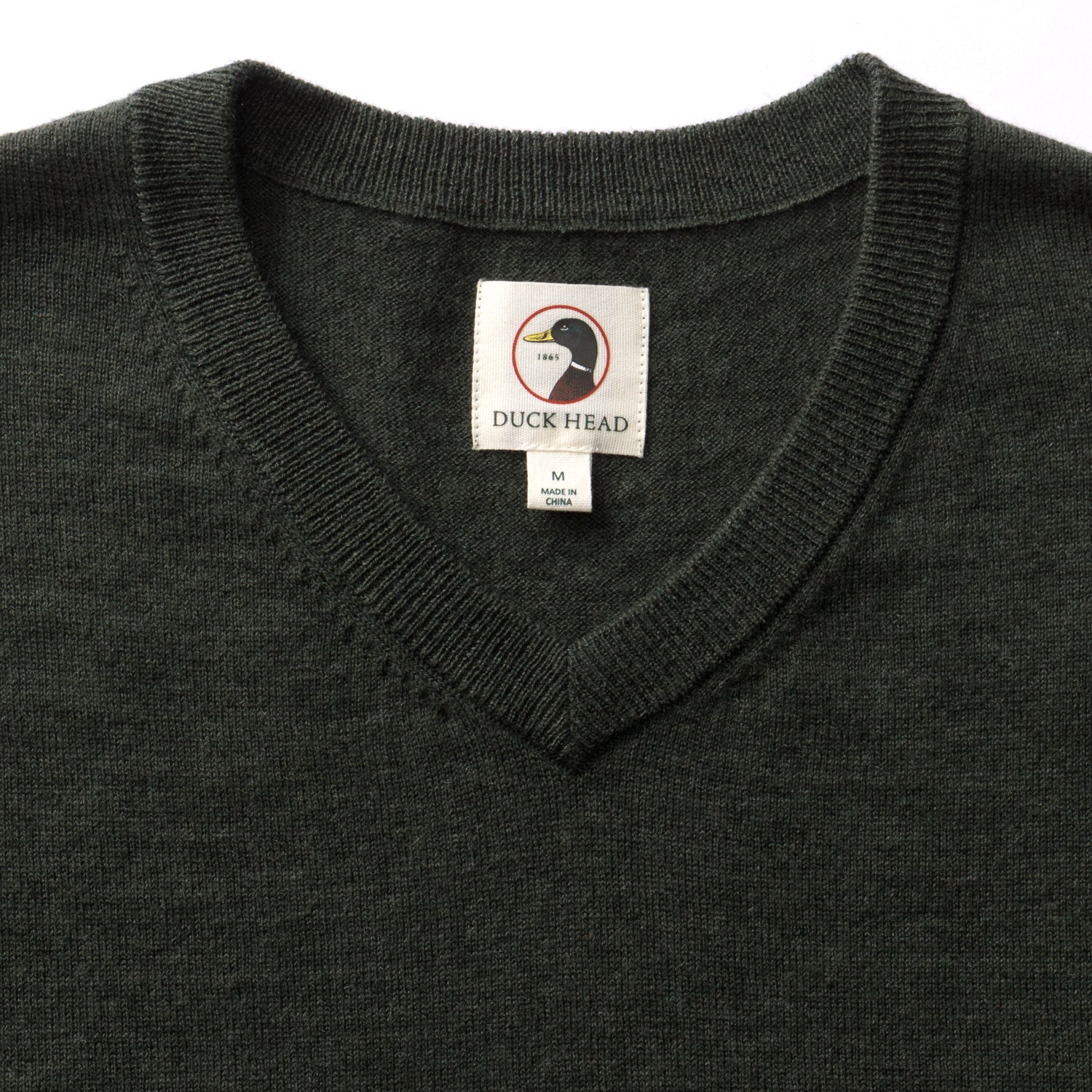 Buckley Merino V-Neck Sweater - Dark Forest Green Heather