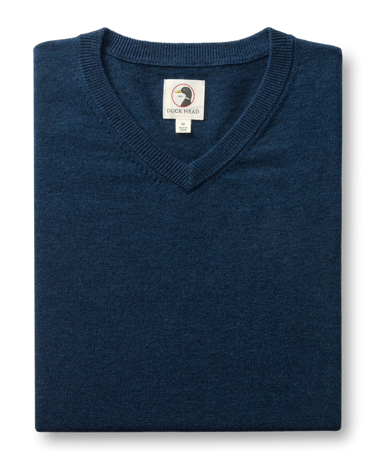 Buckley Merino V-Neck Sweater - Navy Peony Heather