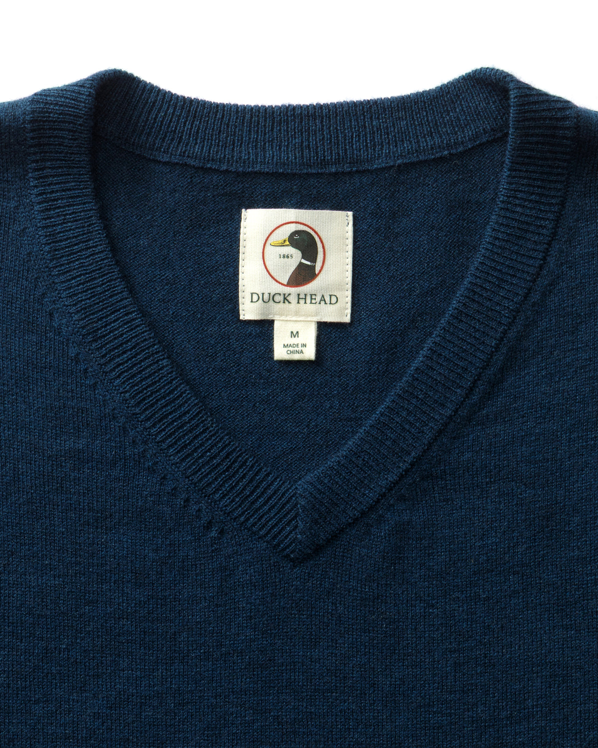 Buckley Merino V-Neck Sweater - Navy Peony Heather