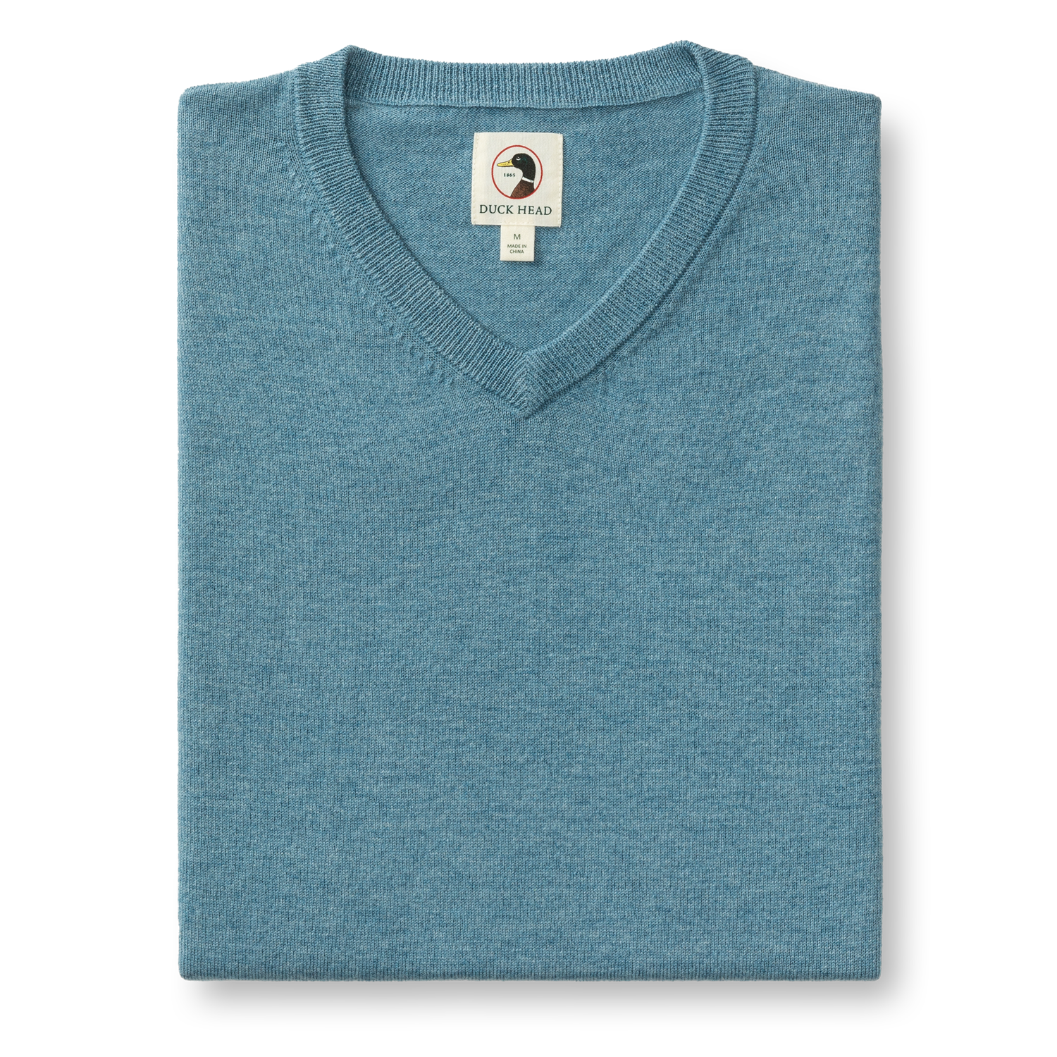 Buckley Merino V-Neck Sweater - Shadow Blue Heather