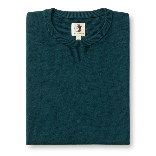 Henson Merino Crewneck Sweater - Emerald Green