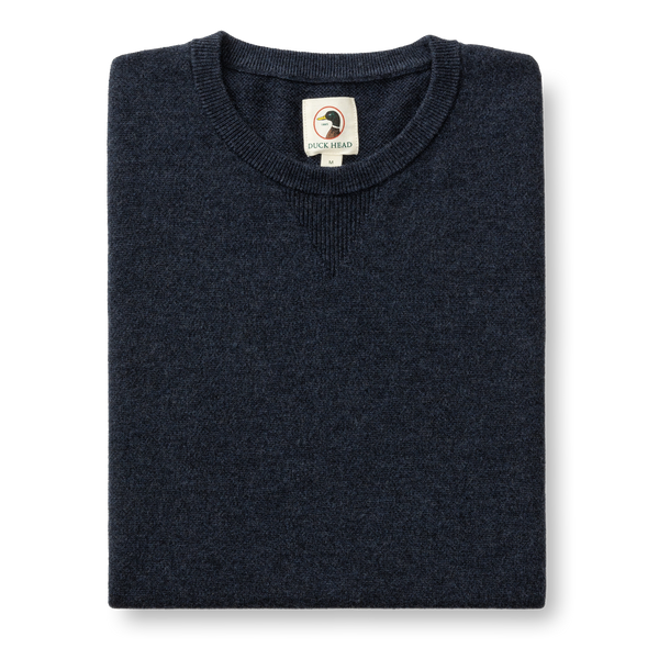 Henson Merino Crewneck Sweater - Navy Heather