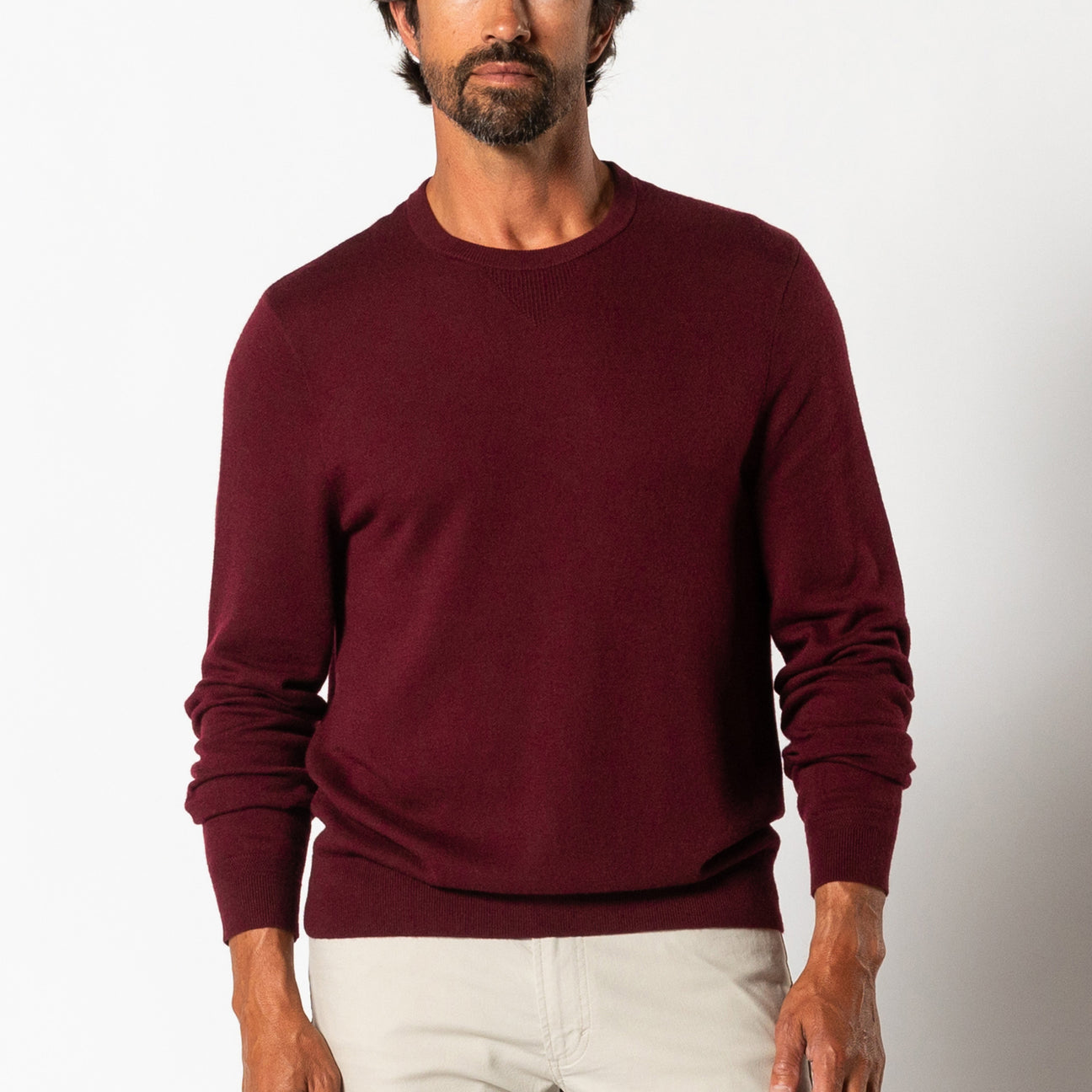 Henson Merino Crewneck Sweater - Fig