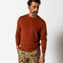 Henson Merino Crewneck Sweater - Burnt Brick Heather