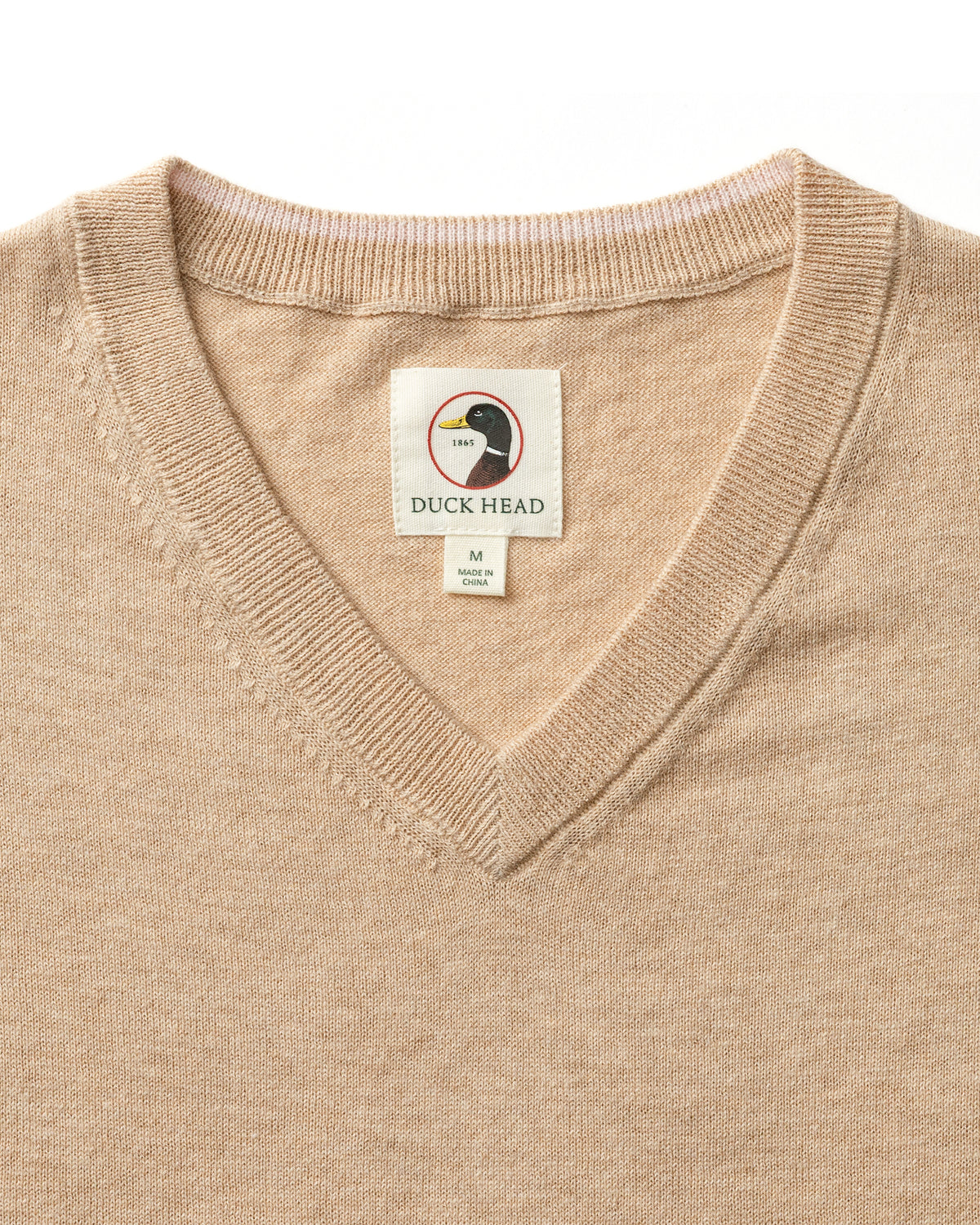 Buckley Jersey V-Neck Sweater - Tan Heather