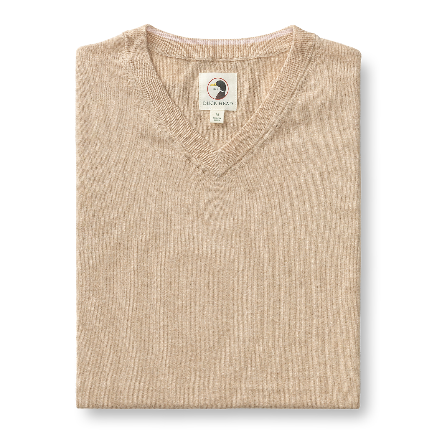 Buckley Jersey V-Neck Sweater - Tan Heather