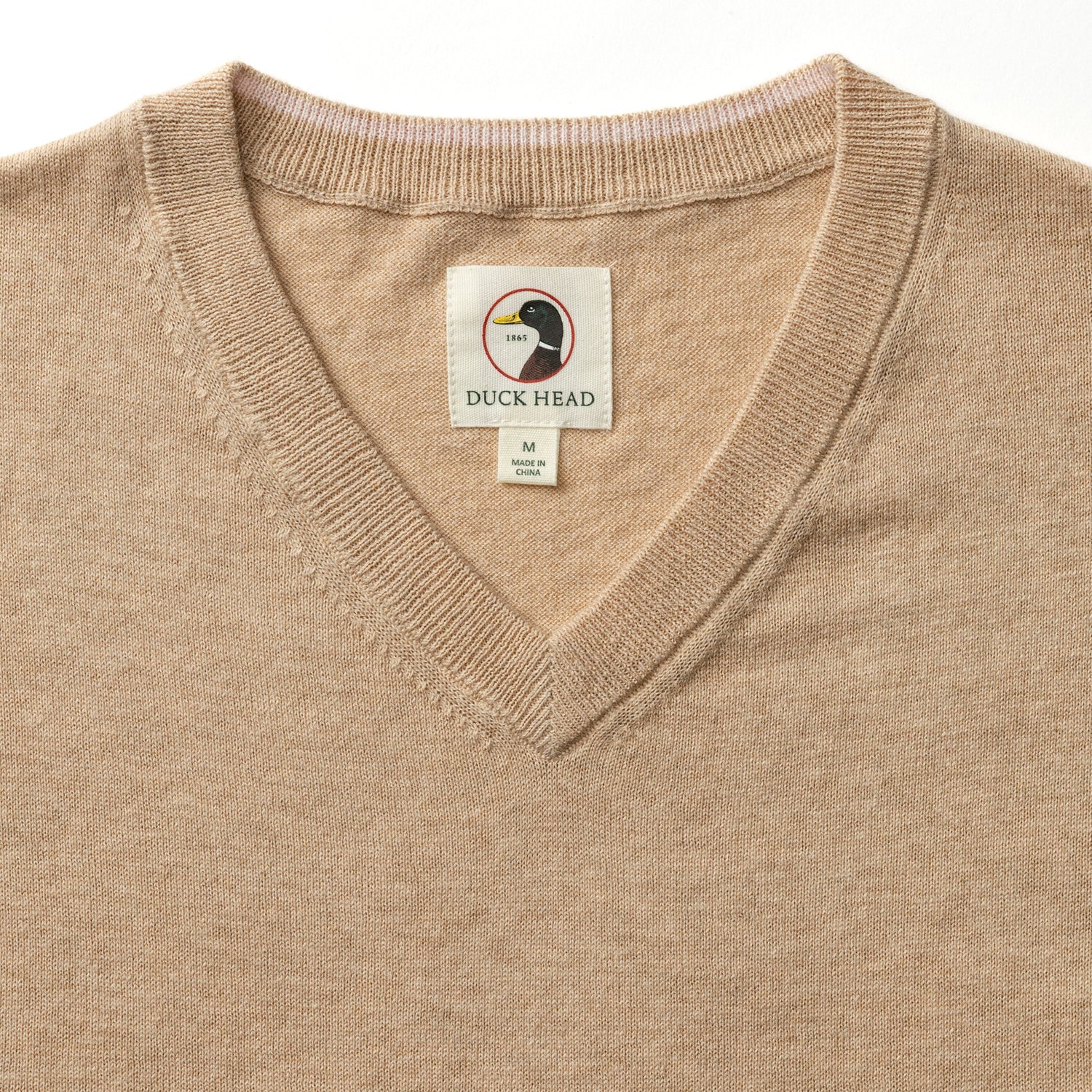 Buckley Jersey V-Neck Sweater - Tan Heather