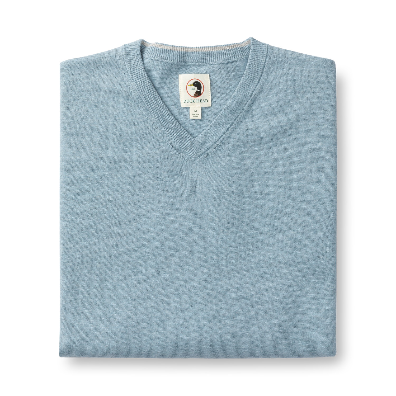 Buckley Jersey V-Neck Sweater - River Blue