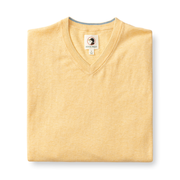 Buckley Jersey V-Neck Sweater - Faded Peach