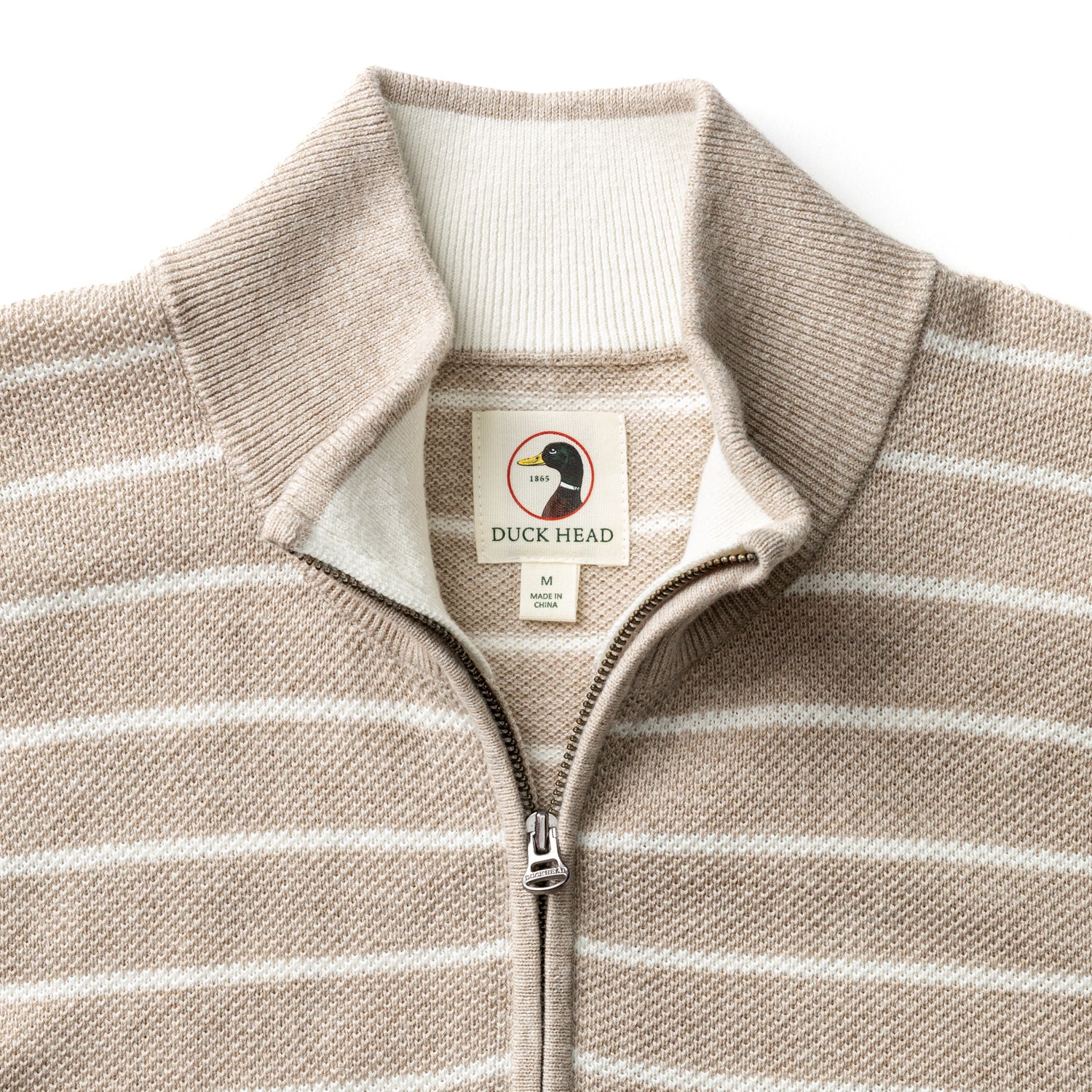 Colton Pique 1/4 Zip Sweater - Khaki Heather