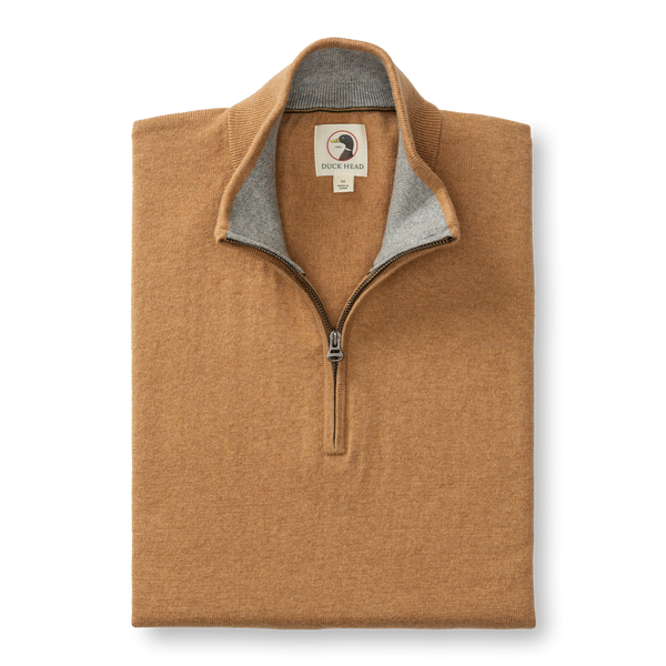 Ridley 1/4 Zip Sweater - Camel